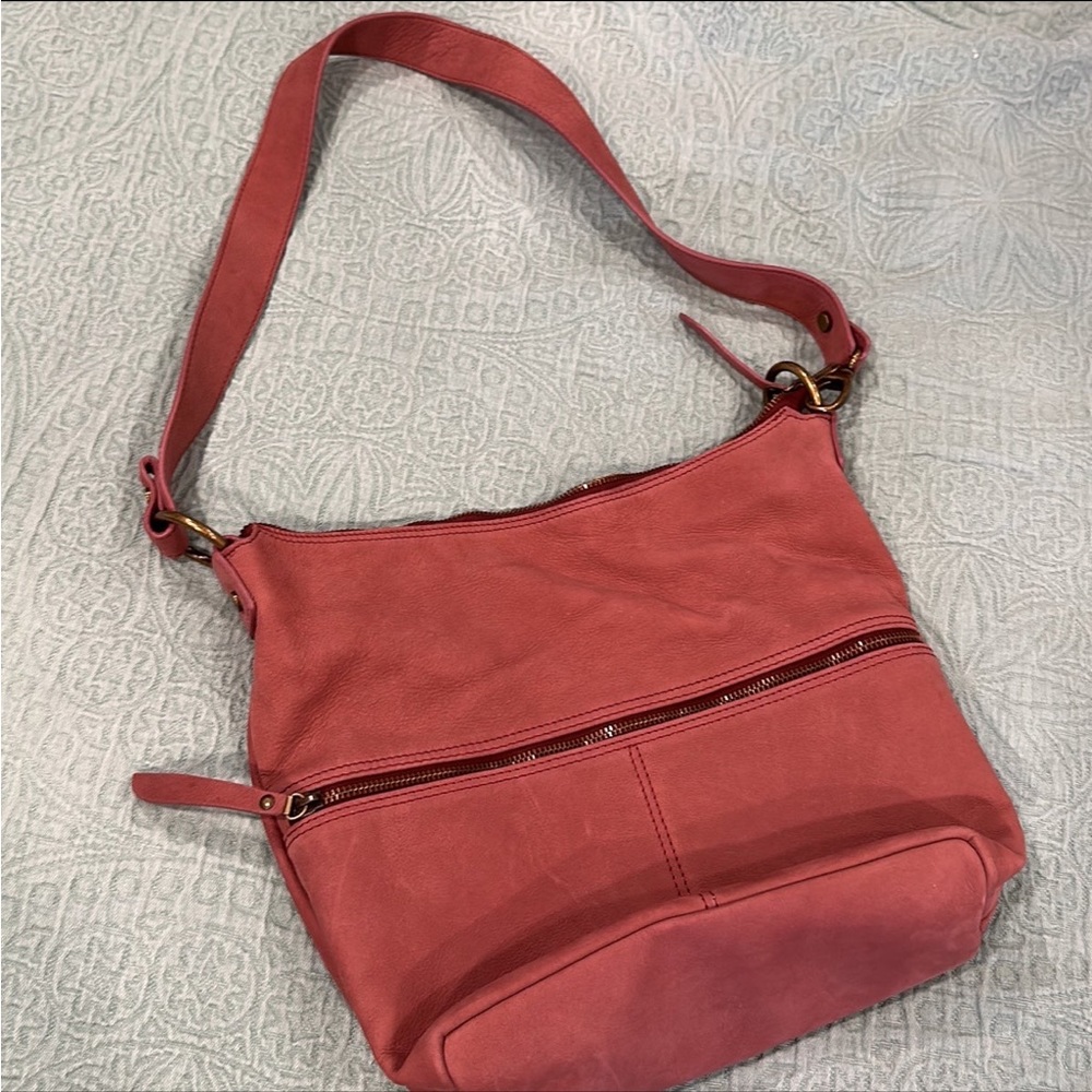 Sundance dusty rose leather bag